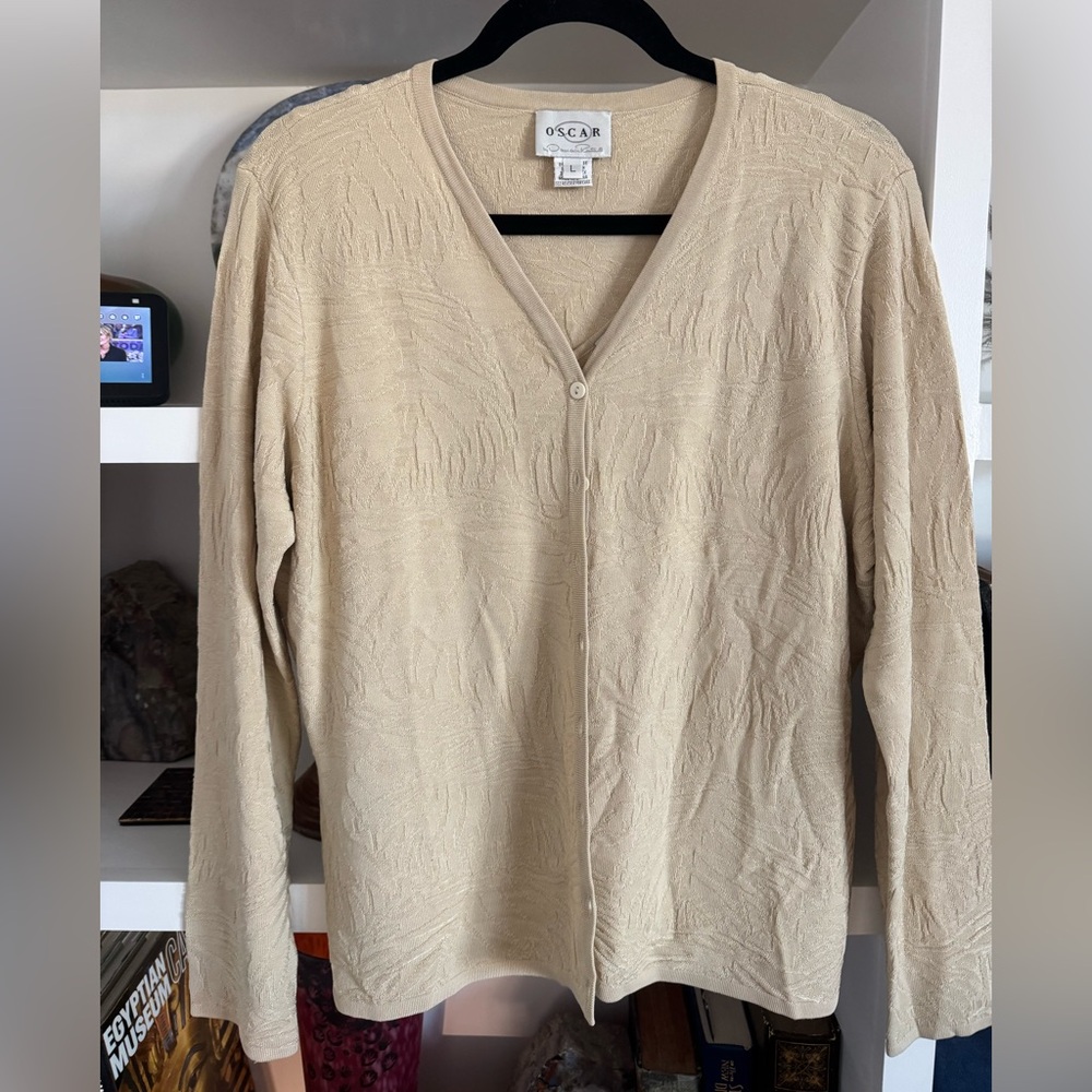 Oscar De La Renta Vintage Cardigan and Top